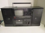 Vtg 1985 Emerson Boom Box XLC-556 Portable Tv, Am/fm Radio, Cassette Play/record. Fixed Price $299.00.