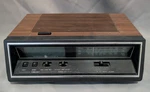 Vintage General Electric Alarm Clock Radio Walnut Grain Model 7-4665A -tested. Fixed Price $24.99.