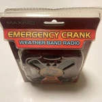New Maximo Concepts Emergency Crank Weather Band Radio Preparedness. Fixed Price $14.99.