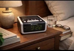 Emerson Smartset CKS1702 Alarm Clock Radio Am Fm Green Led Display White Black. Fixed Price $18.00.
