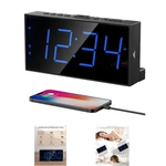 Easy-to-set Dual Alarm Clock With 7.5" Led Display Perfect For All Ages. Fixed Price $33.26.