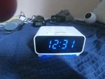 Emerson Smartset Dual Alarm Clock Radio Digital Blue Display Auto Time. Fixed Price $18.00.