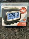 Nib Sharp Digital Alarm Clock Indoor Temperature Calendar Battery Operated New. Fixed Price $24.99.