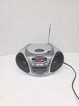 Durabrand Am/fm Radio Player Boombox Model CD-109 Silver Portable Works. Fixed Price $19.99.