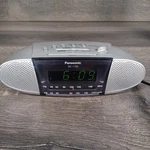 Panasonic RC-7150 Am-fm Clock Radio Alarm Digital Missing Battery Cover Tested. Fixed Price $19.95.