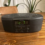 Vintage 90'S Zenith Clock Radio W/ Cassette Player & Nature Sounds - Model Z321B. Fixed Price $29.95.
