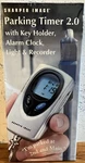 Rare Sharper Image Parking Timer 2.0 Key Fob Alarm Clock Light Recorder New. Fixed Price $25.00.