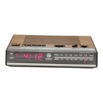 General Electric Vintage Red Digital Alarm Clock Radio Wood 7-4624A Am Fm. Fixed Price $17.75.