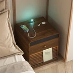 Nightstand W/ Charging Station,smart Light,with Led Lights. Fixed Price $120.00.