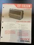 Sony Service Manual ICF-C820W Clock Radio Receiver. Fixed Price $11.21.