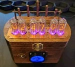 Retro IN-14 Steampunk Nixie Clock. Rgb Multi Color Lights All Tubes. Fixed Price $229.99.