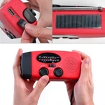 Emergency Radio Crank Solar Hand Weather Power Bank Charger Flash Light. Fixed Price $24.99.