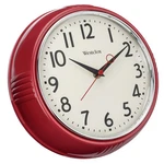 Westclox Retro 1950 Kitchen Wall Clock, 9.5-INCH, Red 9.5",. Fixed Price $21.82.