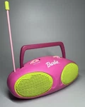 Vtg Barbie Mini Am/fm Radio- Boombox- Pink Green- Y2K- Mattel- Portable- Rare. Fixed Price $69.99.