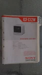 Sony ICF-C12W Service Manual Original Repair Book Digital Clock Radio. Fixed Price $19.98.