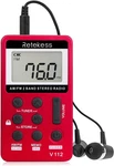 Retekess V112 Am Fm Portable Pocket Radio, Receiver, Digital Tuning Stereo, W. Fixed Price $22.79.