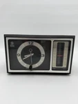 Vtg Clock Working General Electric Radio Model 7-4501 B Walnut Grain Works. Fixed Price $14.70.
