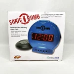 Sonic Alert Bomb Alarm Clock With Bed Shaker SBB500SST Turquoise Loud. Fixed Price $35.00.
