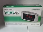 Emerson Research Smart Dual Auto Setting Alarm Clock # Cks 5055S Self-set. Fixed Price $34.99.