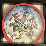 Marvel Avengers Super Heroes Wall Clock Room Decor New Plastic Sealed 22CM. Fixed Price $14.99.