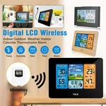 Digital Lcd Indoor Outdoor Weather Station Clock Calendar Thermometer Wireless. Fixed Price $35.61.