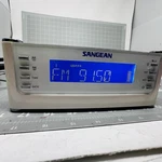 Sangean RCR-22 Digital Tuner Am/fm Clock Radio Atomic Silver Dual Alarm Rds Hws. Fixed Price $53.97.
