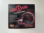 Sonic Bomb SBB500SS-V3 Extra Loud Vibrating Alarm Clock Open Box Never Used. Fixed Price $24.99.