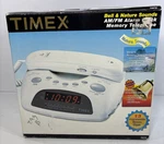 Vtg Timex Am/fm Alarm Clock + Memory Telephone W/ Nature Sounds. Fixed Price $34.99.