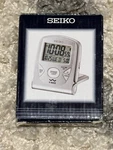 Vintage Digital Seiko Travel Alarm Clock QHR014SL (silver) Brand New Box. Fixed Price $34.99.