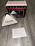 Vtg 80S Talking Alarm Clock T-10 Triangle Pyramid White Black Tested. Fixed Price $22.00.