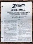 Zenith Model Z419 Z422 Z426 Z470 Z474 Z476 Radio Service Manual *original*. Fixed Price $19.97.