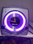 Ford Thunderbird 50TH Anniv Clock Radio Cd Player Brushed Chrome Purple Tested. Fixed Price $60.00.
