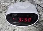 Rca RC2012W Am/fm Clock Radio Red Led Display Tested & Working Alarm. Fixed Price $17.99.