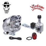 Bike Bicycle Headlight Generator 6W3V Dynamo Led Bullet W/visor Chrome.. Fixed Price $38.98.