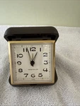 Vintage Westclock Travel Alarm Click 4IN Case Foldable. Fixed Price $8.40.