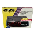 Magnavox AJ3440 Dual Alarm Clock Radio Weather Band Dark Grey New Box Vintage. Fixed Price $35.59.