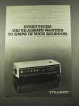 1975 Sony Model TFM-C660 Clock Radio. Fixed Price $17.99.