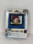 Coby DP-356 3.5" Digital Picture Frame / Album With Alarm Clock Blue. Fixed Price $14.99.