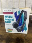 Vintage Optimus Am Fm Stereo Headset Extended Bass Boost 12-919. Fixed Price $29.99.
