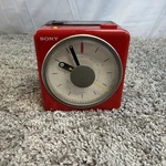 Vintage Sony Fm/am Clock Radio 4.5" ICF-A10W (red) Vivaldi Spring Melody. Fixed Price $179.55.