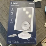 Ihome ICVBT22W Adjustable Vanity Mirror With Bluetooth Audio And Led Lighting. Fixed Price $34.00.