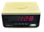 Vintage 1980S Conair Alarm Clock Model CL2001 Golden Yellow Retro Tested Works. Fixed Price $9.99.