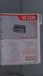 Sony ICF-C33W Service Manual Original Repair Book Digital Clock Radio. Fixed Price $19.98.