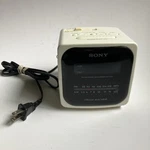 Sony Dream Machine Cube Alarm Clock Am/fm Radio ICF-C122 Cream Led Tested Works. Fixed Price $18.89.