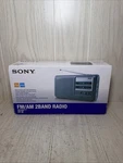 Sony ICF-38 Portable Am/fm Radio Black Rare New Open Box. Fixed Price $124.95.