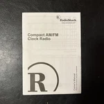 Radio Shack Manual Compact Am/fm Clock Instructions M1. Fixed Price $11.99.
