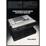 1978 Sony ICF-C800W Alarm Clock Radio Vintage Print 70S Tech Japan Wall Art. Fixed Price $16.97.